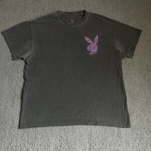 Playboy Men’s Graphic Pin Up T Shirt Size Large October 1968 Graphic Black
